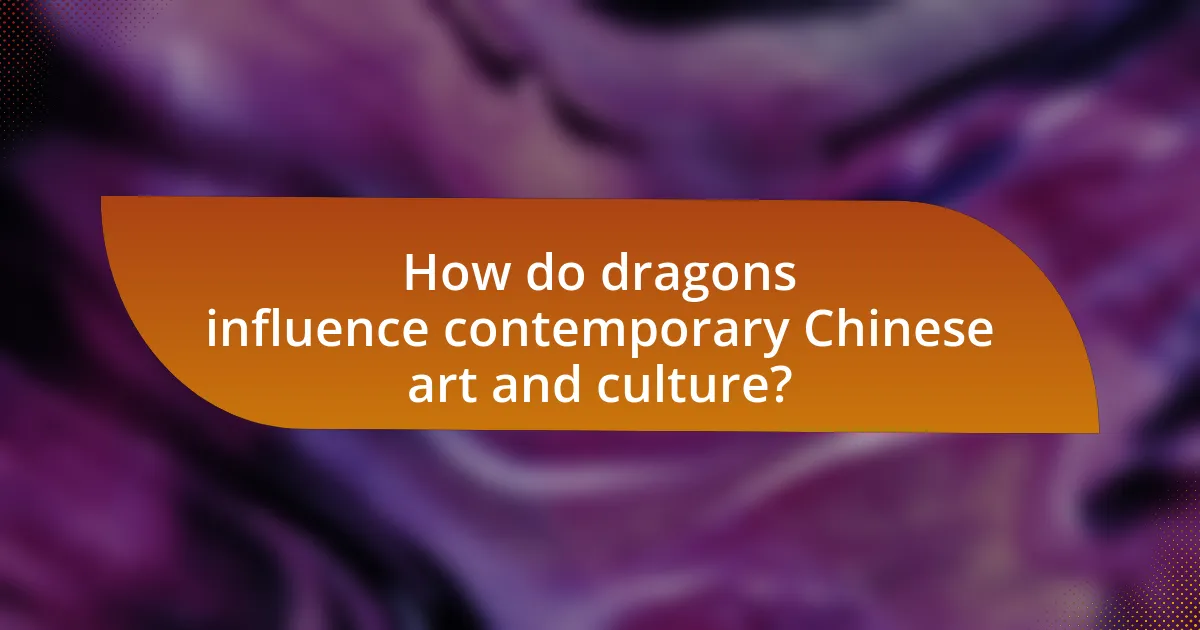 How do dragons influence contemporary Chinese art and culture?